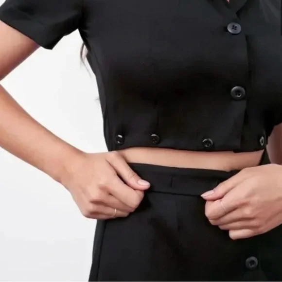 Vetta Capsule The Notch Collar Two Piece Dress - Picture 3 of 7